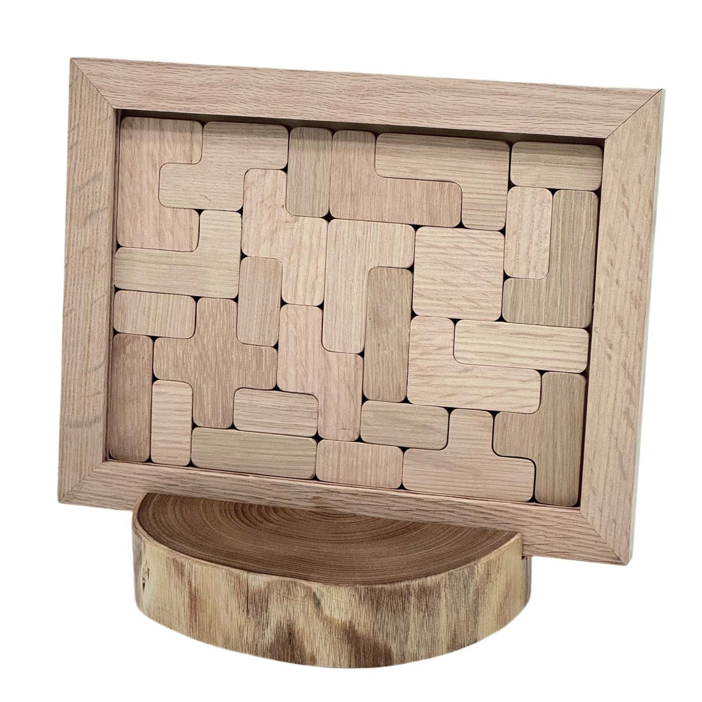 Peace Puzzle A5 Size Oak Assembly DIY Kit