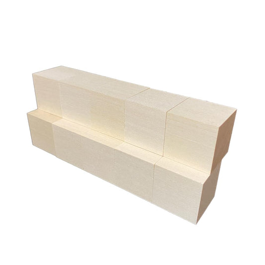 SOZO Block Japanese Lime Wood 35mm Square Lumber Set of 10