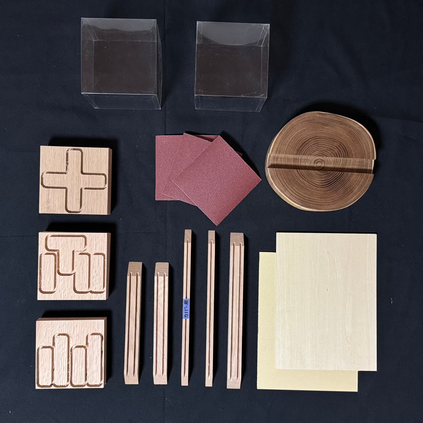 Peace Puzzle A5 Size Oak Assembly DIY Kit