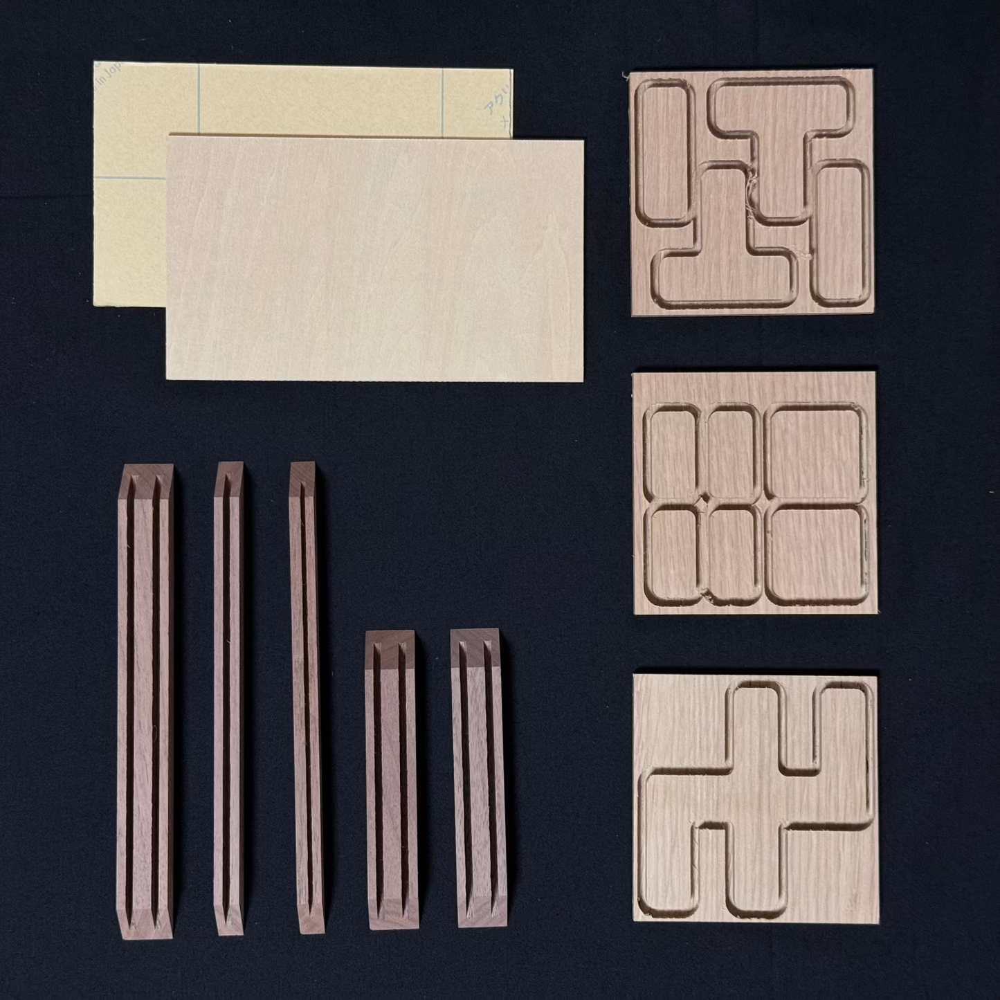 Peace Puzzle Mini Walnut Assembly DIY Kit