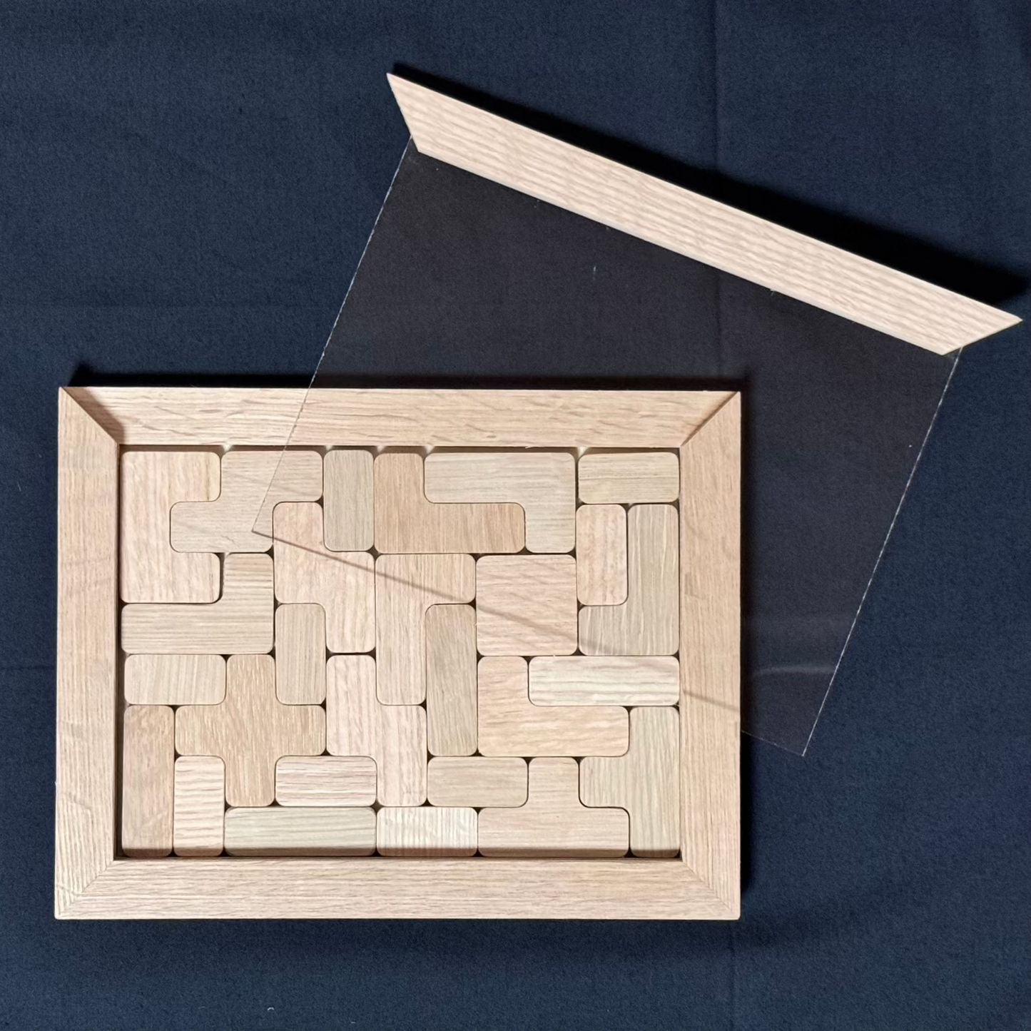 Peace Puzzle A5 Size Oak Assembly DIY Kit