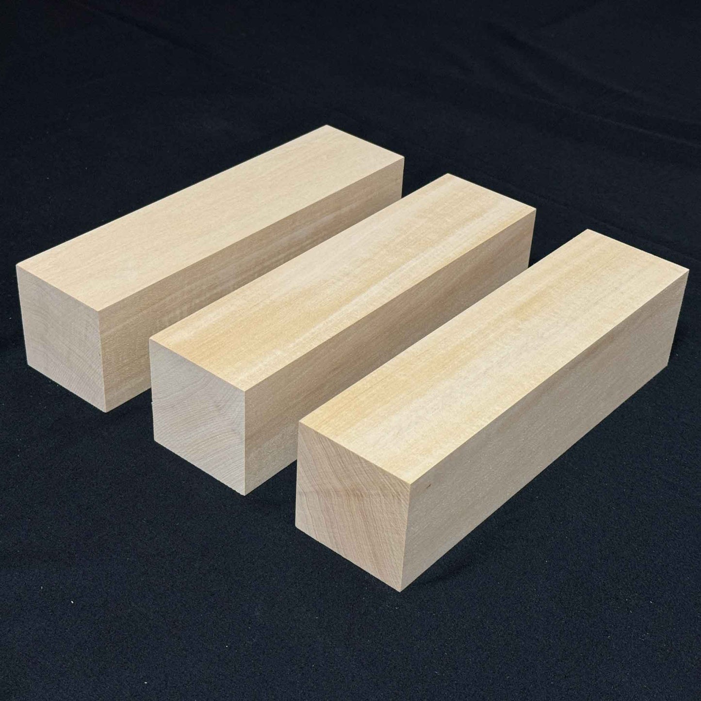 SOZO Block Japanese Lime Wood 65mm Square Lumber Set of 3