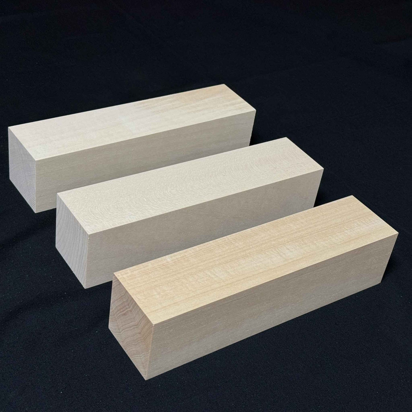 SOZO Block Japanese Lime Wood 60mm Square Lumber Set of 2