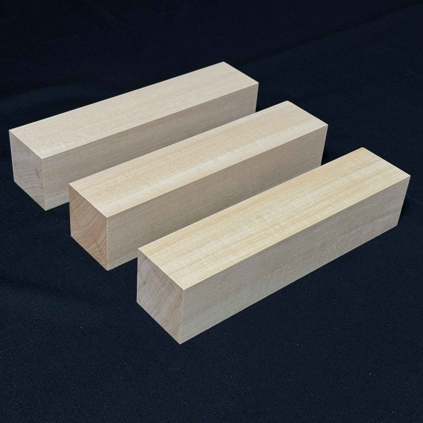 SOZO Block Japanese Lime Wood 55mm Square Lumber Set of 3