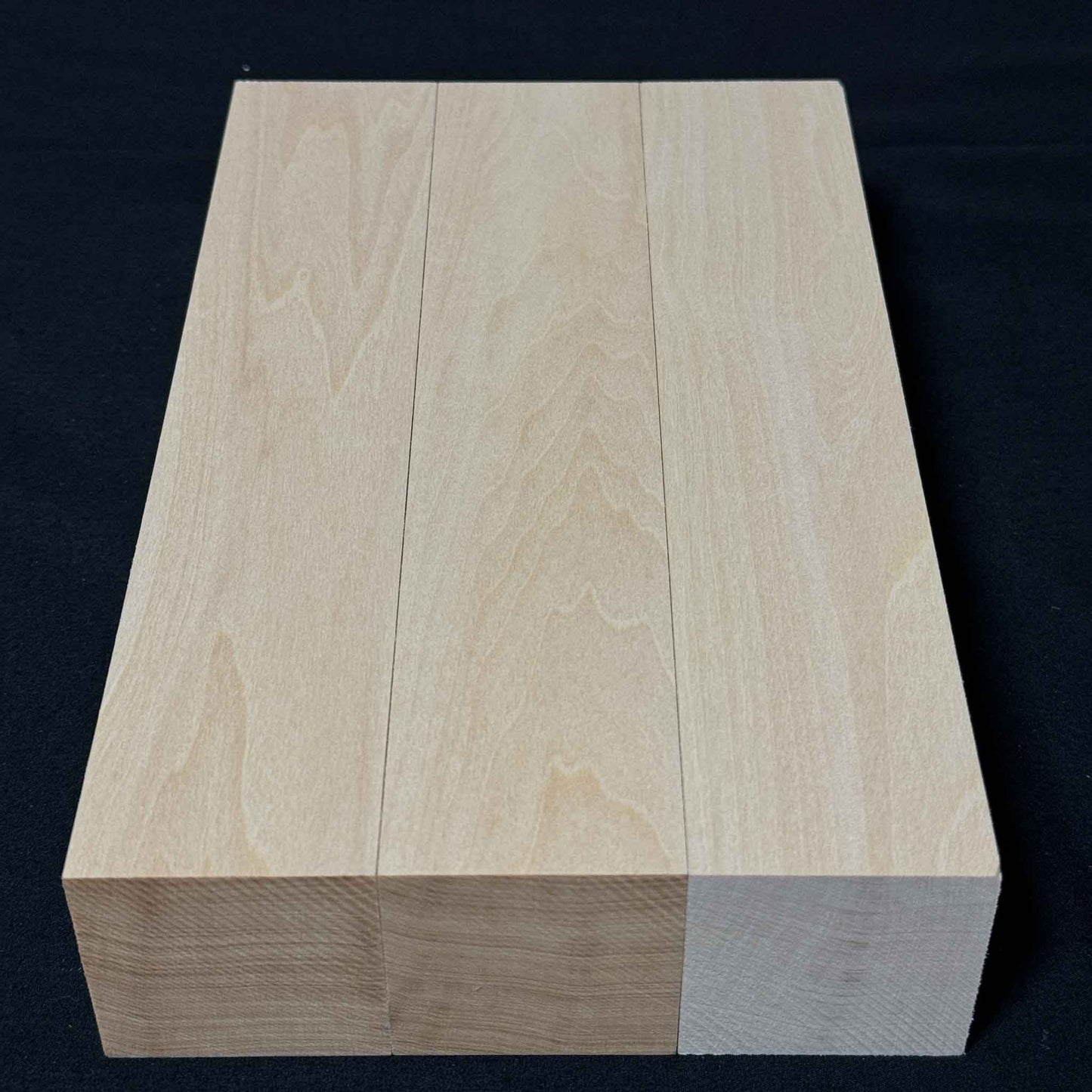 SOZO Block Japanese Lime Wood 50mm Square Lumber Set of 3