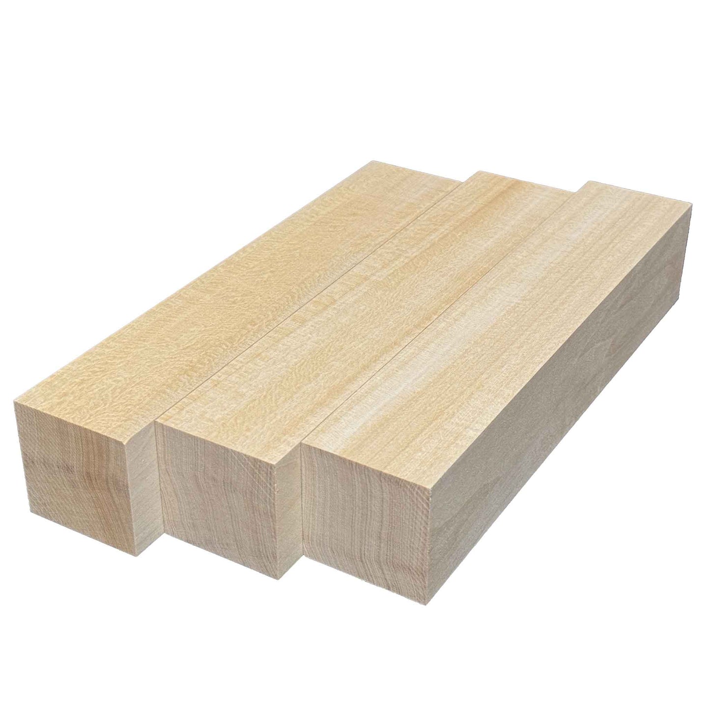 SOZO Block Japanese Lime Wood 50mm Square Lumber Set of 3