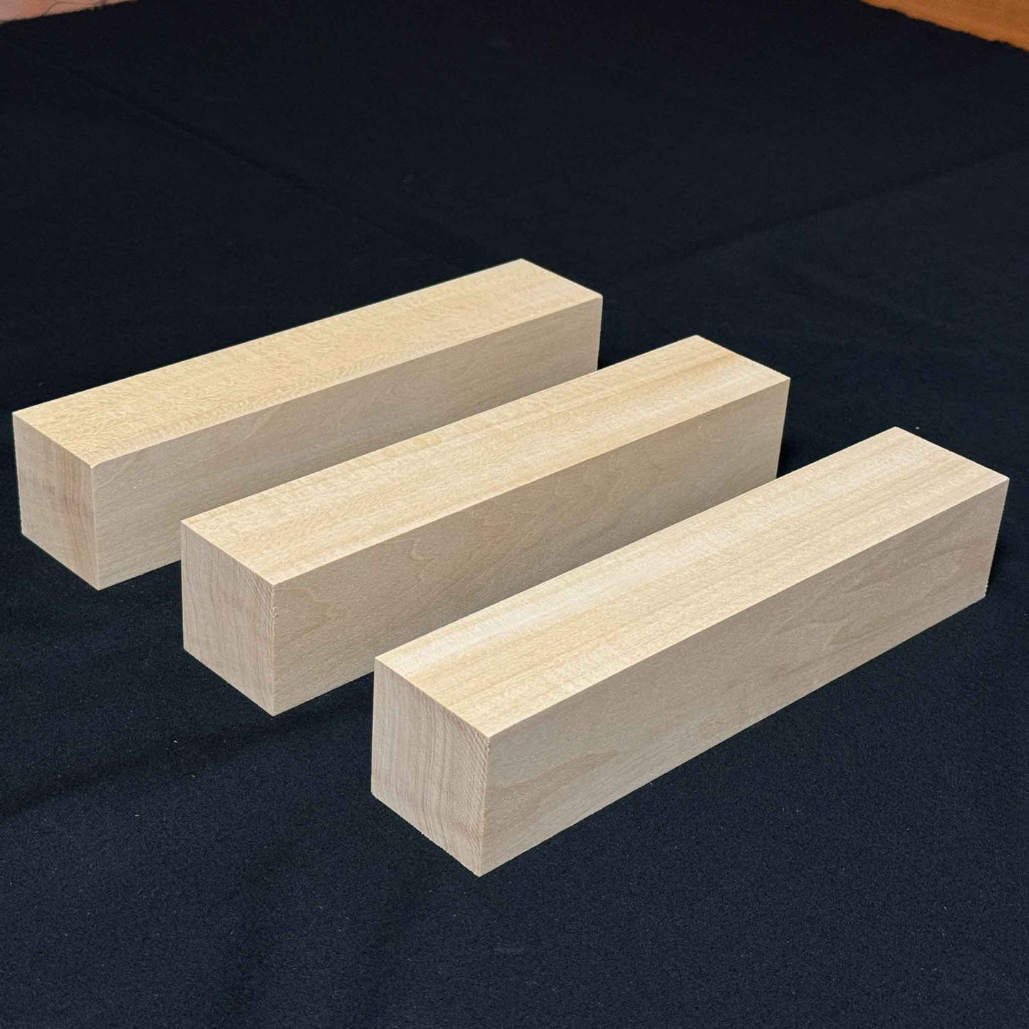 SOZO Block Japanese Lime Wood 50mm Square Lumber Set of 3