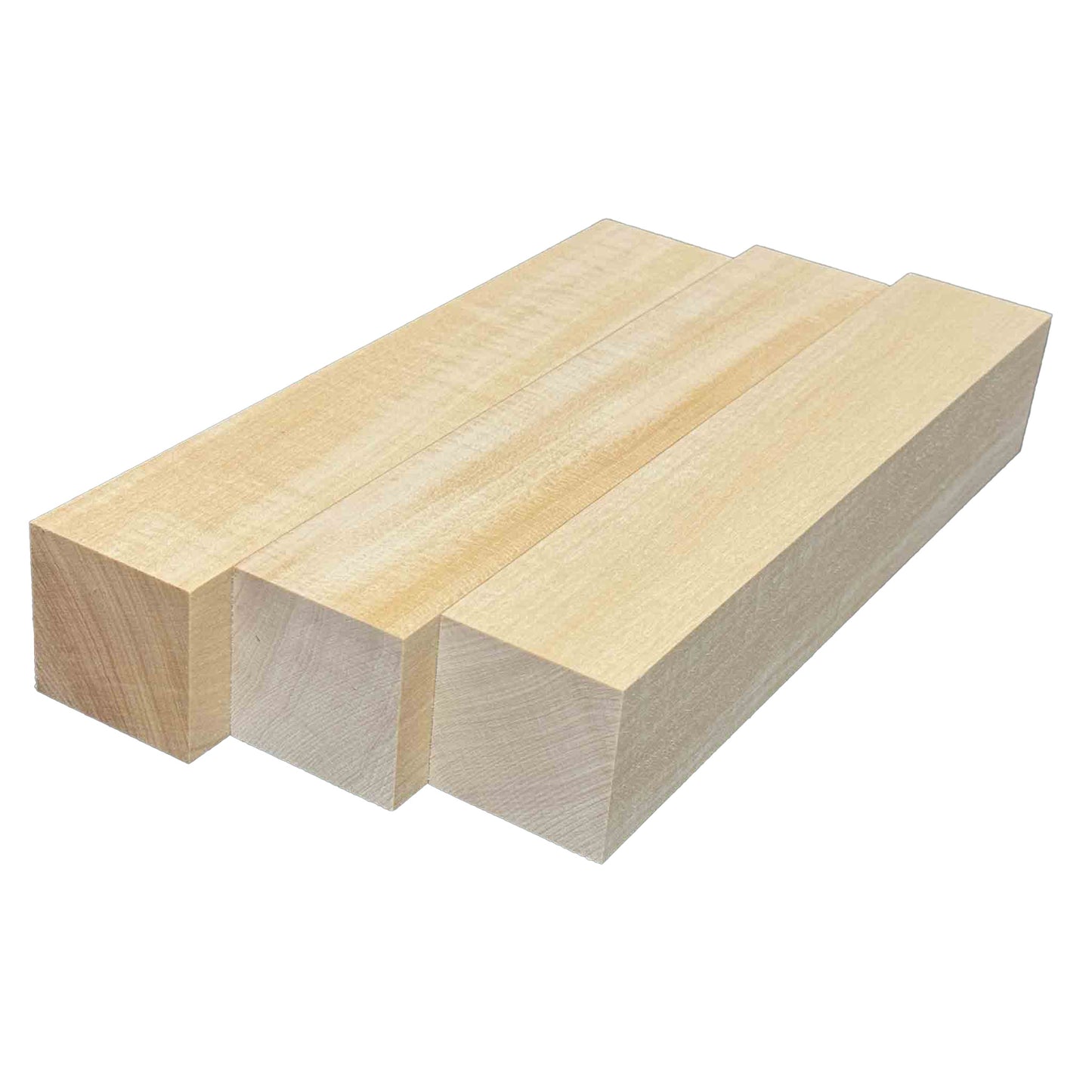 SOZO Block Japanese Lime Wood 45mm Square Lumber Set of 3