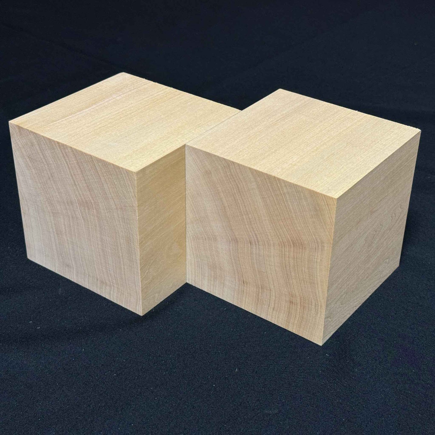 SOZO Block Japanese Lime Wood 110mm Square Lumber Set of 2