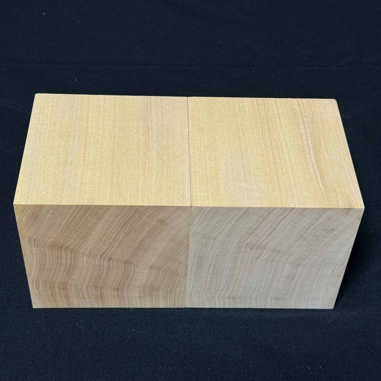 SOZO Block Japanese Lime Wood 110mm Square Lumber Set of 2