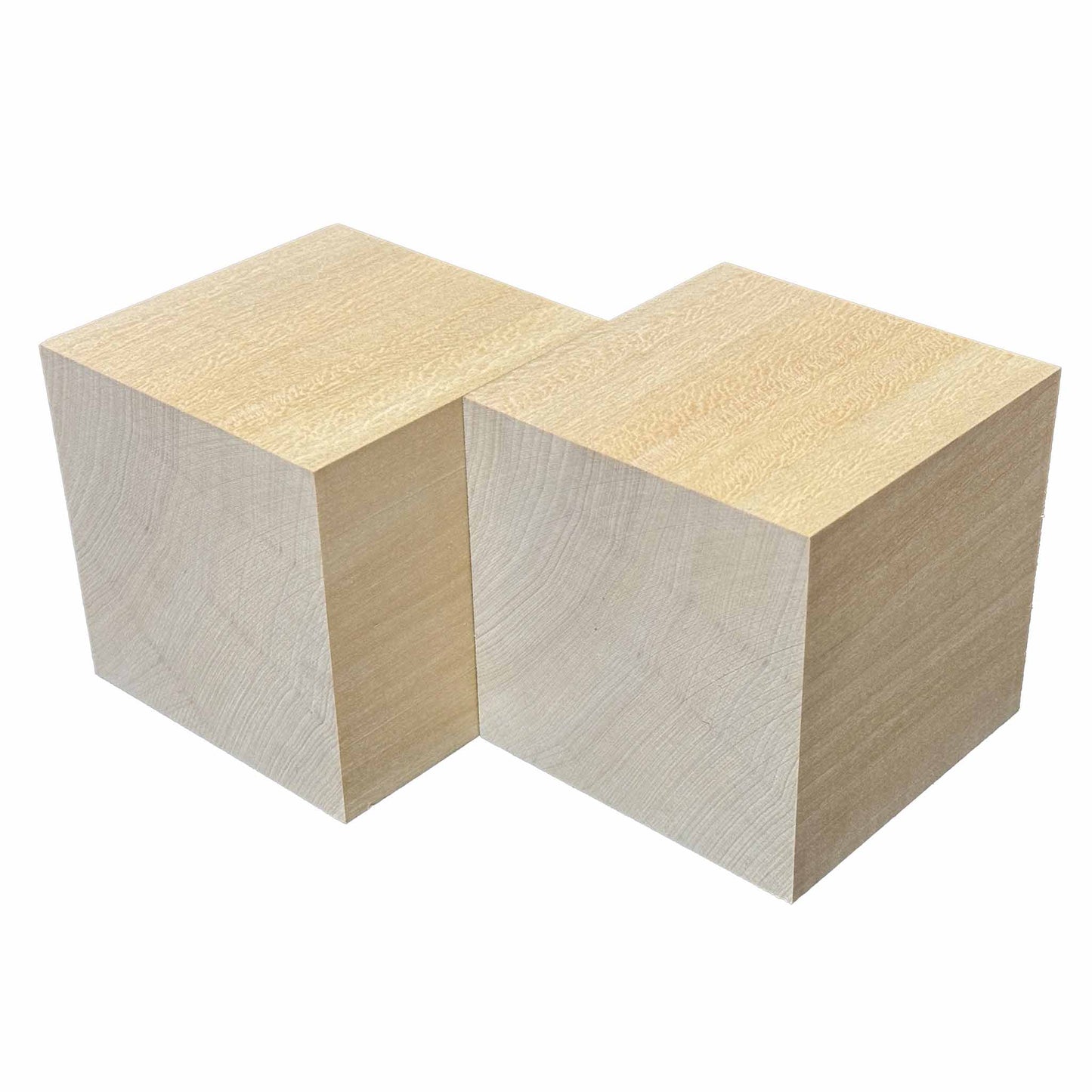 SOZO Block Japanese Lime Wood 100mm Square Lumber Set of 2