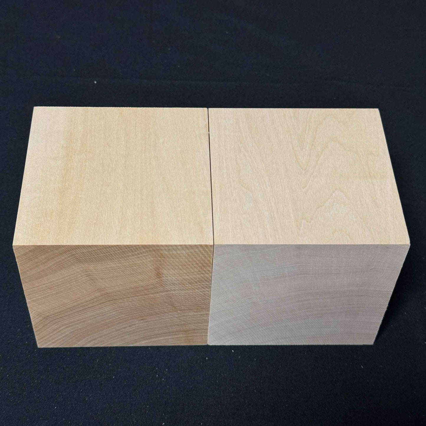 SOZO Block Japanese Lime Wood 90mm Square Lumber Set of 2