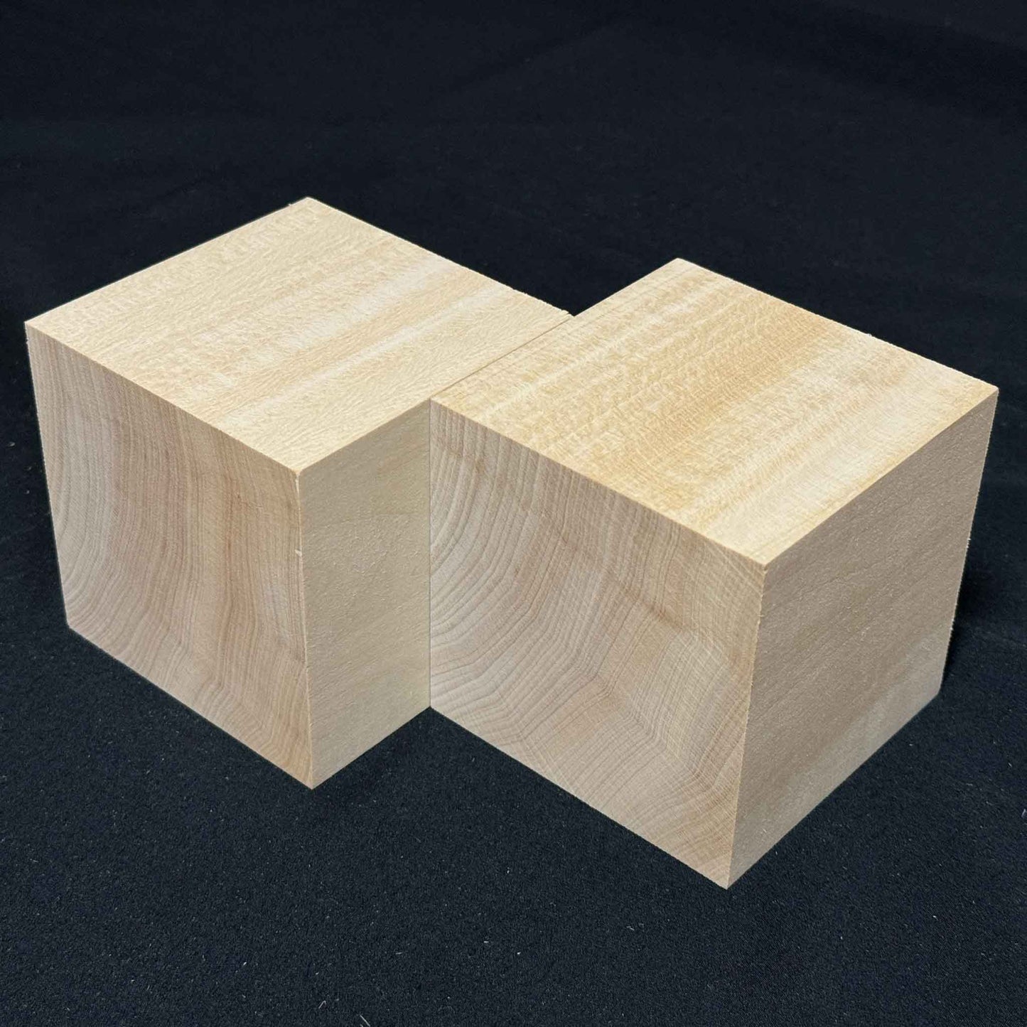 SOZO Block Japanese Lime Wood 90mm Square Lumber Set of 2