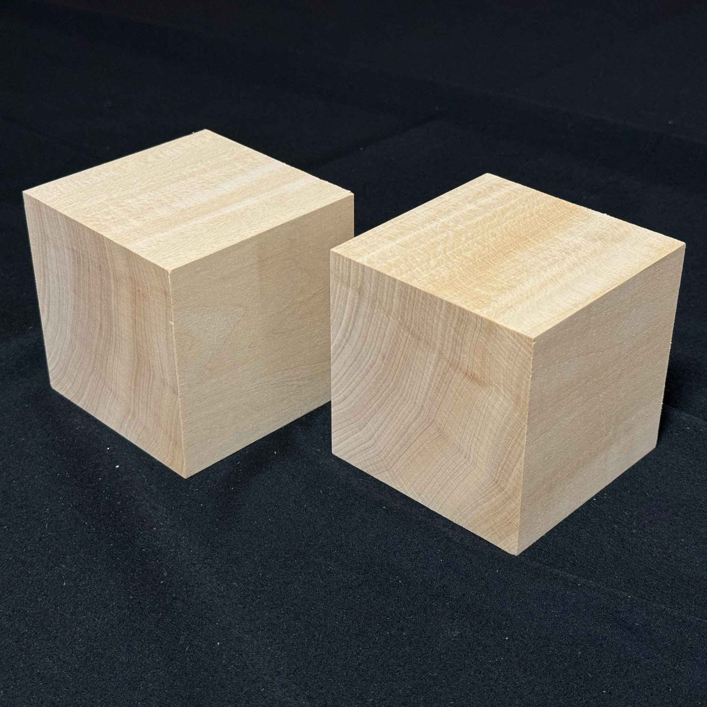 SOZO Block Japanese Lime Wood 90mm Square Lumber Set of 2