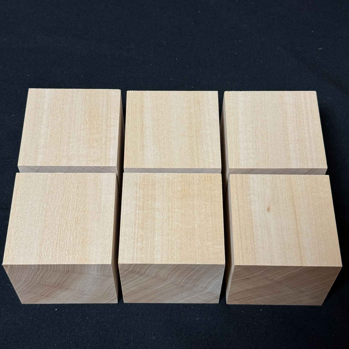 SOZO Block Japanese Lime Wood 65mm Square Lumber Set of 6