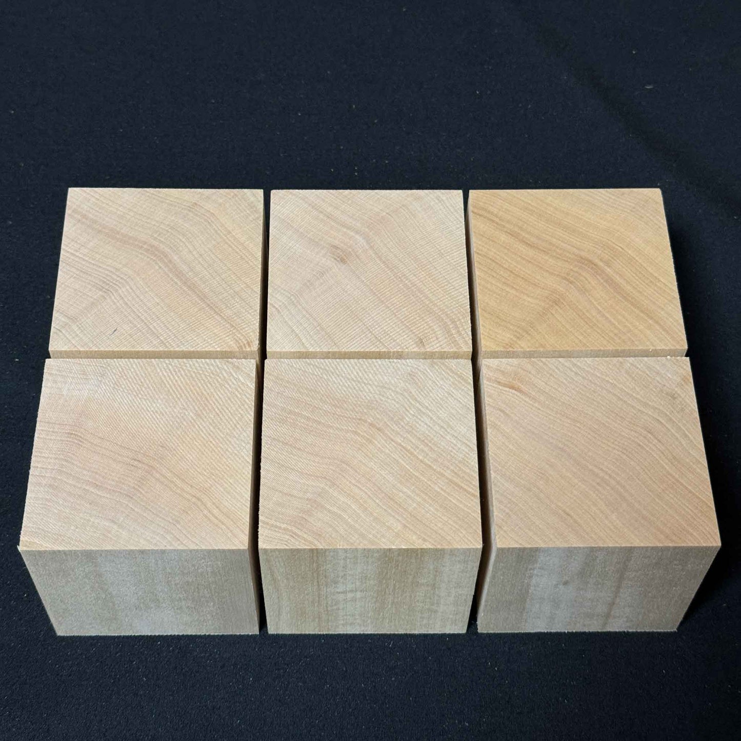 SOZO Block Japanese Lime Wood 65mm Square Lumber Set of 6