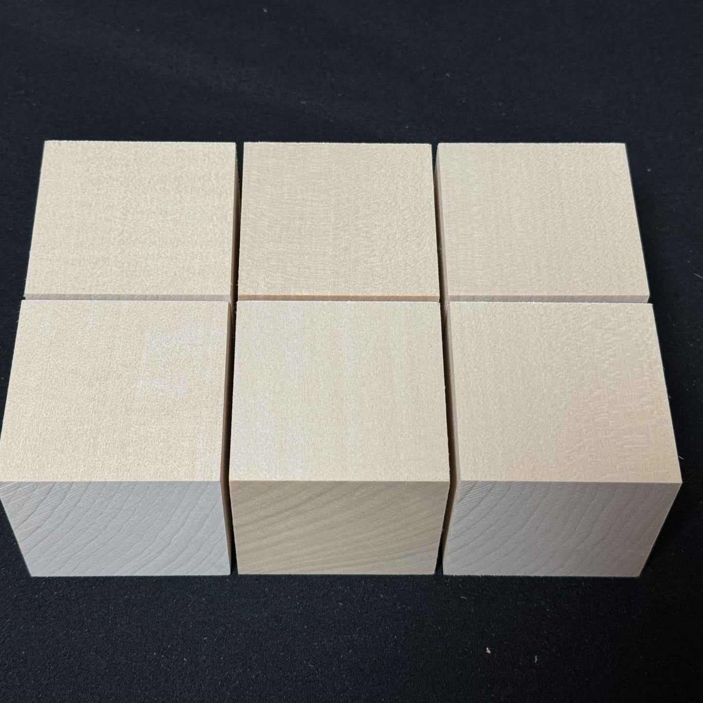 SOZO Block Japanese Lime Wood 60mm Square Lumber Set of 6