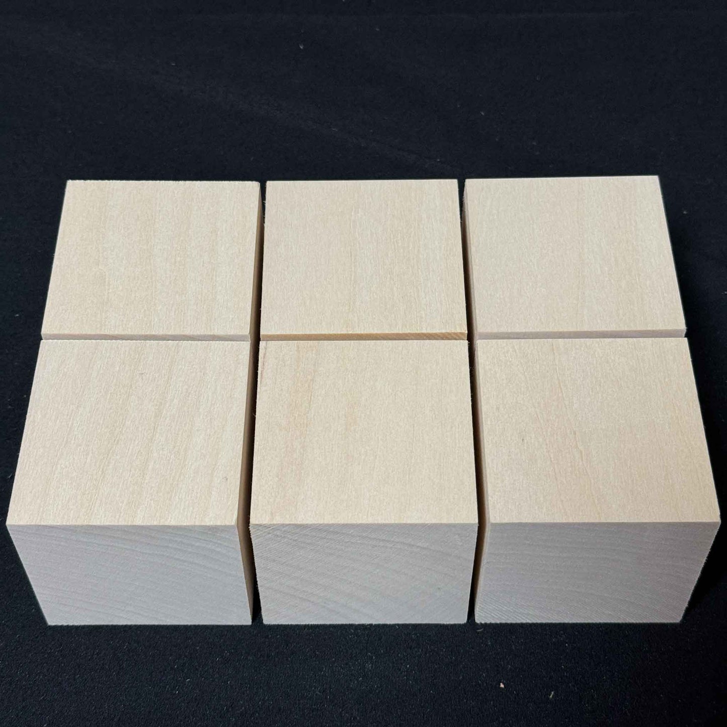 SOZO Block Japanese Lime Wood 60mm Square Lumber Set of 6