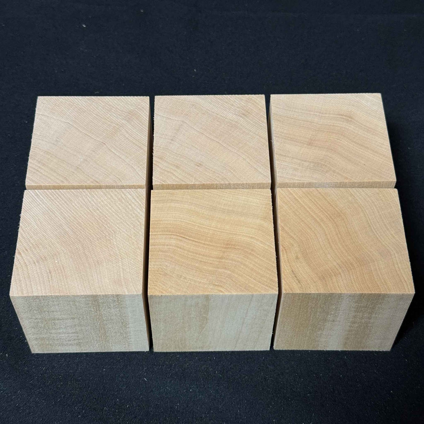 SOZO Block Japanese Lime Wood 55mm Square Lumber Set of 6