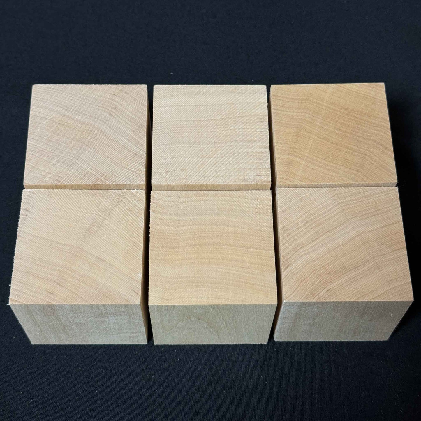 SOZO Block Japanese Lime Wood 50mm Square Lumber Set of 6