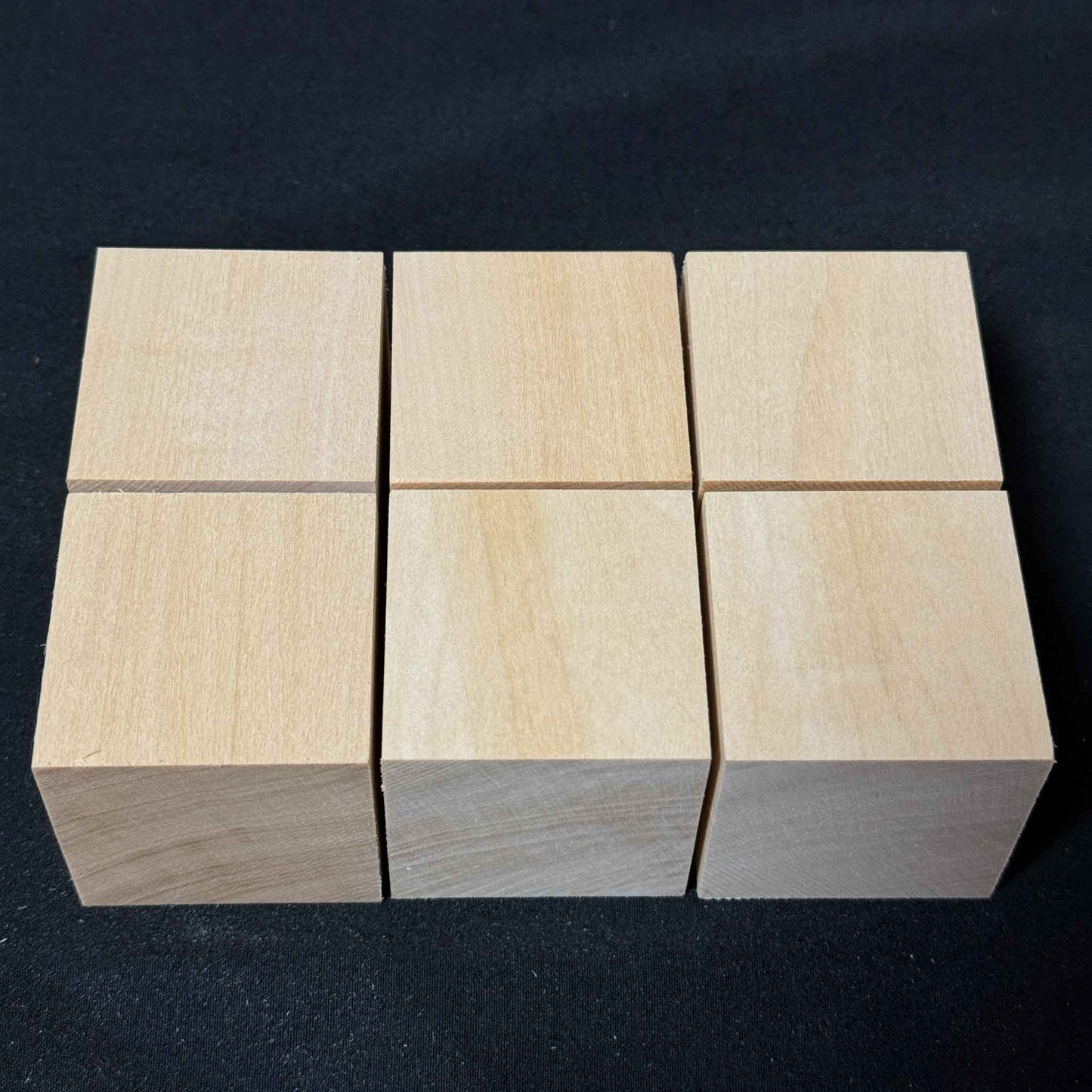 SOZO Block Japanese Lime Wood 45mm Square Lumber Set of 6