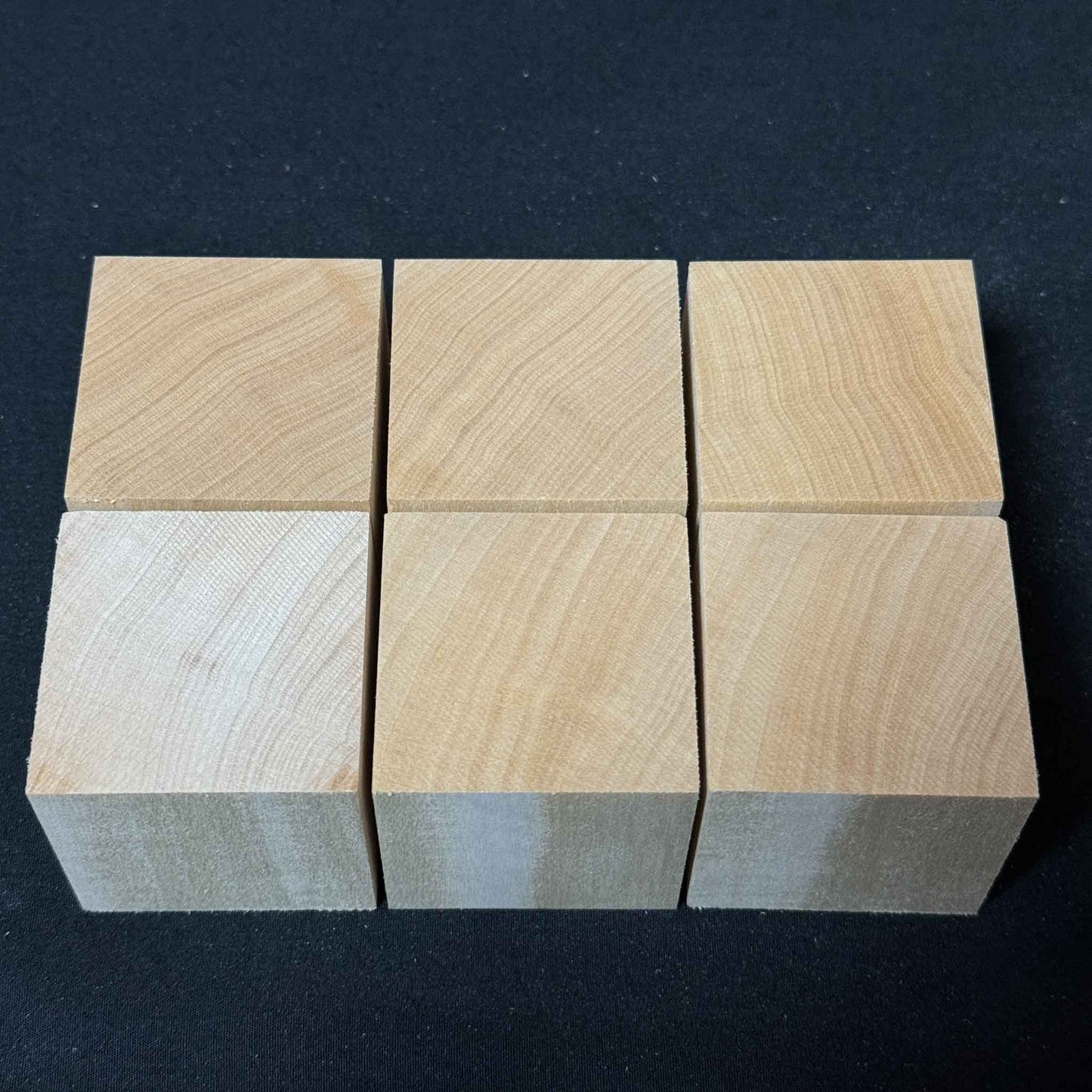 SOZO Block Japanese Lime Wood 45mm Square Lumber Set of 6